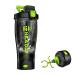 Headot Electric protein-shaker bottle shaker cup for protein shakes and meal replacement shakes 680 ml rechargeable type C mixer bottles made from Tritan BPA-free dark green
