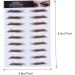 Baluue 8 Pcs Eyebrow Stickers Hair Like Eyebrows Authentic Eyebrows Fake Water Transfer Paper with Soy Ink 21x15cmx2pcs Brown 4x2pcs - Buy Online on GoSupps.com