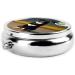 Dog Under Moon Round Pill Box | 3 Compartment Travel Organizer | Portable Pill Box for Traveling - Buy Online on GoSupps.com