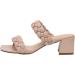 CUSHIONAIRE Onyx Braided Heel Sandal - Women's Memory Foam - Wide Widths (8.5 Nude) - Buy Online on GoSupps.com