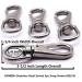 AOWISH 4-Pack Stainless Steel Swivel Eye Snap Hook M5 1# Diving Clips - Marine Boat Hardware for Bird Feeders, Pet Chains, Keychains - Buy Online on GoSupps.com