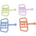 Alomejor Silicone Baby Bite Ring Toys - 4 Pack Infant Teething Relief & Soothing Rings - Buy Online on GoSupps.com