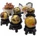 Large Natural Quartz Crystal Sphere 75MM-80mm Without Stand1pc Feng Shui Decoration Raw Stones and Minerals Full of Texture - Buy Online on GoSupps.com