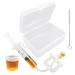 Pacifier Medicine Dispenser  Baby Medicine Water Dispenser  Baby Medicine Syringe Pacifier  Newborn & Infant Medicine Syringe  Baby Essentials Medicine Pacifier for Oral Feeding (White)