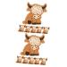 EXCEART 20 Pcs Highland Beads Animal Beads Silicone Beads Cartoon Baby Light Brown Silica Gel Toy Light Brownx2pcs 2.8x2.7cmx2pcs