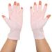 Gel Manicure Gloves | UV Protection Fingerless Hand Skin Cover | Pink Cotton Nail Lamp Gloves for Home Salon - Buy Online on GoSupps.com