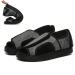 ZXAY Men's Open Toe Diabetic Recovery Slippers Middle-Aged and Elderly Spring and Summer widening Adjustable Sandals Swollen feet Wide Fat Thumb valgus Shoes Grey 34 Grey Men 3.5/Women 4
