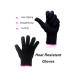 AFT90 Heat Resistant Glove for Hair Styling - Curling Iron, Flat Iron, Curling Wand - Black/Pink Edge - Buy Online on GoSupps.com
