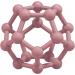 MCGMITT Silicone Baby Teething Toy - BPA-Free Baby Teether Ball for Grab Training | Soft Sensory Ball Teething Toy for Newborns (6+ Months) | Food-Grade Silicone | Dark Pink 10cm - Buy Online on GoSupps.com