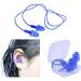 5 Pairs Waterproof Silicone Gel Cord Ear Plugs with Case - Anti-Noise Ear Protectors for Swimming and Sleeping (Blue) - Buy Online on GoSupps.com