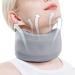 Cervical Neck Brace Adjustable Foam Neck Wraps - Soft Neck Support Brace for Sleeping Aligns & Stabilizes Vertebrae Ensures Stability for Women & Men Gray L