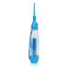 Water Flosser Non-Electric Portable Affordable Oral Irrigator Cordless Manual Air Pressure Simple Operation for Home and Travel Blue