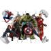 Avengers Hulk Spiderman Superman Shield Wall Stickers Meecaa 3D Breaking Wall Decals for Bedrooms Living Room Wall Art Stickers Wall Decor (Avengers)