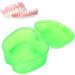 Denture Bath Case Box - Colored Storage Container for False Teeth with Strainer Basket (Green) | International Shipping Available - Buy Online on GoSupps.com