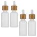 4 pieces of glass bottle of glass with bamboo lid perfume samples bottle refillable glass bottle of liquid cosmetic containers from essence beings cosmetic bottle travel wood