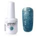 Vishine Gel Polish Nail Art Soak-off UV LED Nail Gel Polish Diy Manicure Glitter Darkturquoise #601