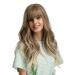 Esmee 24 Inch Long Wavy Blonde Synthetic Wig with Air Bangs - Light Blonde | Women's Wigs (1 Pack) - Buy Online on GoSupps.com