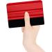 2 Pcs Felt Edge Squeegee Wallpaper Smoothing Tool Vinyl Scraper Tool Car Squeegee Decal for Wall Decals Paint Protection Film Car Wraps Wallpaper Pasting - Buy Online on GoSupps.com