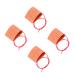Silicone Rubber Heating Pad 12V 240W Flexible Silicone Heating Mat Rubber Heating Blanket Orange 10x30cm 4 Pack 4 Pack.