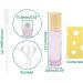 Rowiz 10pcs Essential Oils Roll on Bottles 10ml Refillable Empty Glass Rollerball Bottles with Golden Cap Perfect for Homemade Perfume Fragrance Aromatherapy Oils Pearly Purple - Buy Online on GoSupps.com