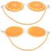 Buy Lemon Fruit Pattern Sleep Eye Mask - Breathable Cold Compress for Fatigue Relief | Perfect Blindfold for Restful Sleep - Buy Online on GoSupps.com