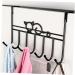 PRETYZOOM College Essentials 7 Door Hook s Woodsy Decor Hangers for Clothes Towel Hook Iron Hook Shelf Hanging Office 42X22CM Black - Buy Online on GoSupps.com