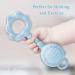 Silicone Baby Teething Toys for Infants 0-12 Months | Soft & Flexible Blue Rattle Teethers for Boys & Girls - Buy Online on GoSupps.com