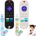 Oalushf Remote Teether for Baby  2Pcs Silicone Baby Teething Toys for Teething Relief  Soft Baby TV Remote Control Toy for Toddlers  Chew Teething Toys for Boys Girls Baby 3 Months Black+White