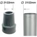 Quantum Leap Pack of Two 22mm Heavy Duty Rubber Ferrules Z Type Added Metal Washer for Extra Strength Crutch Tips Walking Stick Feet - Walking Stick Rubber Tips (22mm Grey) - Buy Online on GoSupps.com