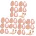 FRCOLOR 15 Pairs Forefoot Pad Women Foot Pad Shoes Tongue Patch Metatarsal Pads Toe Protective Cushions Adhesive Shoe Tongue Pad Gel Foot Pads Shoes Inserts Forefoot Wear-Resist Pad