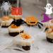 UXYOKM 24Pcs Halloween Cupcake Toppers Pumpkin Witch Hat Ghost Spider Bats Boo Cupcake Picks Halloween Themed Party Baby Shower Birthday Cake Decorations Supplies Colorful - Buy Online on GoSupps.com