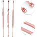 3pcs Stainless Steel Earpick Set - Double Ended Wax Remover & Cleaner Curette Spoon - Buy Online on GoSupps.com