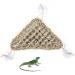 MEISH Reptile Hammock Bearded Dragon Hammock Reptile Lounger Seagrass Hammock with Sucker for Chameleon Lizards Gecko