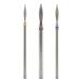 KADS 3Pcs Diamond Cuticle Nail Drill Bits Nail Cuticle Remove Drill Bits Set 3/32'' for Electric Machine Nail File Gel Polishing Head (3 Pcs Tungsten Stell Flame Shape Bits)