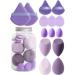 Make Up Sponge Set Triangle Makeup Powder Puff Face Sponge Powder Puff Washable Sponge Foundation Blending Beauty Sponge Beauty Makeup Sponges Blender Wet Dry Make Up Tool purple - Buy Online on GoSupps.com
