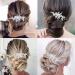 ISLHJDD Wedding Hair Clip Bridal Hair Comb Diamante Crystal Pearl Hair Comb Wedding Hair Accessory Decorative Wedding Hair Comb Hair Accessories for Brides Girls - Buy Online on GoSupps.com