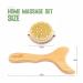 AIFEIVICO Wood Therapy Massage Tools & Dry Brush 2 Kit for Anti Cellulite Lymphatic Drainage | Body Brush, Massage Paddle, Gua Sha | Maderotherapy Set - Buy Online on GoSupps.com