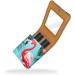 Travel Lipstick Organizer Case | Portable Makeup Bag with Mirror | Flamingo Tropical Leaves Design - Shop Now - Buy Online on GoSupps.com