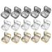 Gogogmee 15pcs Mini Tin Box Food Containers with Lids Rectangular Tin Cans Food Sealed Cans Tins Tinplate