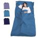 Sleeping Bag Liner Portable Travel Camping Sheets Lightweight and Compact Sleeping Sack Sheets for Adults Comfortable Liners for Traveling Hotel Camping Picnic Hostels Backpacking Blue 82.7x45''