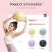 Pale Green 25cm Exercise Ball with Inflator Pump - Yoga, Pregnancy, Fitness & Physical Therapy - Buy Online on GoSupps.com