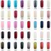JOLIGEL 4Pcs Gel Nail Polish Set Starter Kit 7.3ml Soak Off for Nail Art Design UV LED Manicure Semi Permanent Long Lasting Mirror Finish Non-Toxic Resin 012 Turquoise / Porcelain Blue / Gray Blue / Emerald Green - Buy Online on GoSupps.com