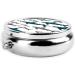 Buy Sharks Nautical Round Pill Box - 3 Compartment Mini Decorative Travel Organizer for Vitamins & Medicine - Buy Online on GoSupps.com