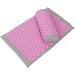 Verdant Touch Massage Mat | Acupuncture & Yoga Mat 68x42 cm | Light Grey with Pink Buckle | Acupressure Pad for Ultimate Relaxation - Buy Online on GoSupps.com