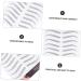 WOFASHPURET 3 Sheets Waterproof Eyebrow Stickers Stickera Peel off Imitation Eyebrow Sticker 3d Modify Cosmetic - Buy Online on GoSupps.com