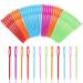 50 Pcs Large Eye Plastic Needles  2.7inch/7cm Learning Needles  Yarn Needles Darning Needle Plastic Sewing Needles Tapestry Needles  Safety Plastic Lacing Needles for Kids and Sewing Handmade Crafts