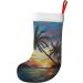 Ffexs Pier Lights Velvet Christmas Socks One Size Tropical Sunset for New Year & Holiday Cheer - Buy Online on GoSupps.com
