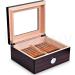 Humidor Box Cedar Wood Humidor Box with Humidifier Humidifier Can Hold About 50 Cigars Decorative Box - Buy Online on GoSupps.com