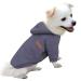 Hualisiji hooded sweater for dogs hoodie dog chihuahua sweater dog sweatshirt dog warm and light with a soft texture easy to wear and light colors (s gray) s