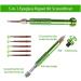 Tovmekdjn 5 in 1 Mini Screwdriver Glasses Screwdriver Glasses Repair Kit Magnetic Screwdriver Set for Watches Green - Buy Online on GoSupps.com